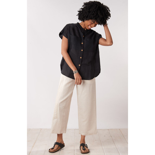Kesari Pull-On Cargo Crop Pant - Flax Kesari Pull-On Cargo Crop Pant - Flax