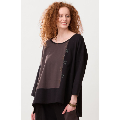Nasima Oversized Boxy Tee - Black Nasima Oversized Boxy Tee - Black
